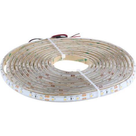 Ruban LED Blanc 5m 12V 2700 3200K, IP65 ( Prix pour 1 ) (1/3)