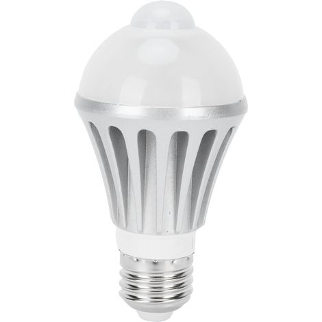 Ampoule LED E27 7W avec Détection de Corps Humain, Lumière Blanc Warm pour Couloirs