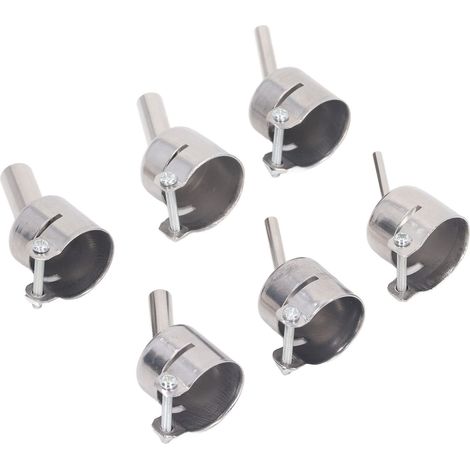 6-teiliges Heißluftpistolen-Düsenset 850 aus Aluminiumlegierung, 3, 4, 5, 7, 8, 10 mm Heißluftpistolenspitzen, Lötstationszubehör (1/5)