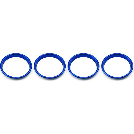 Anillos decorativos de aleación de aluminio de alta calidad para las rejillas de ventilación interiores del aire acondicionado/calefacción A3/S3 (juego de 4). (1/5)