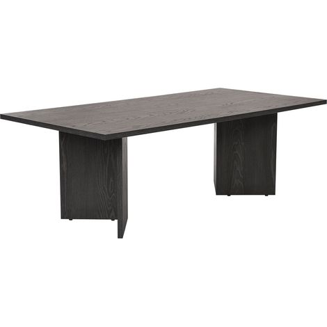 Tavolino da caffè in legno "Sabin" - 60 x 119 x 40 cm - Nero Chiaro