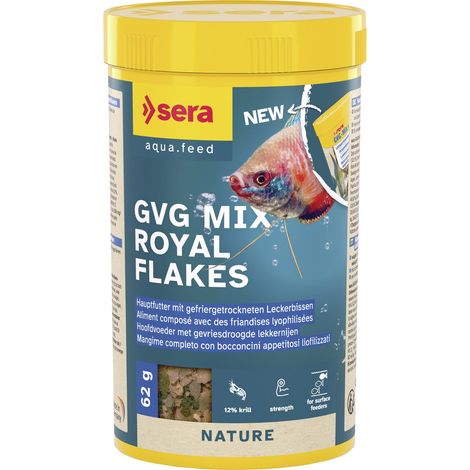 Sera Fischfutter GVG Mix Royal Flakes 250 ml Flocken