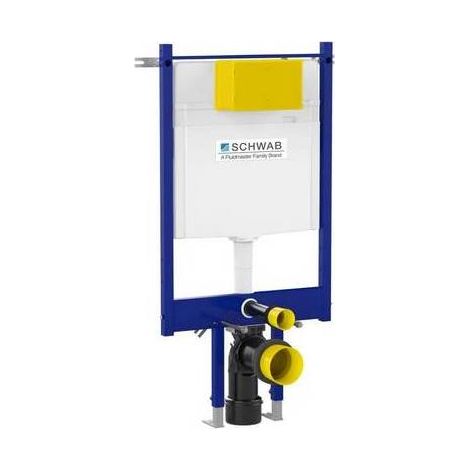 MODULO PER WC SOSPESO CASSETTA SCHWAB INCASSO DUPLO WC 199 SLIM Misura: 3-6 lt