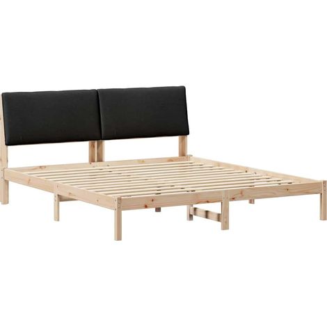 Maison Exclusive - Struttura del Letto con testiera Marrone e nero 180 x 200 cm