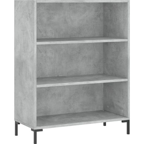 Maison Exclusive - Libreria Grigio Cemento 69,5x32,5x90 cm in Legno Multistrato