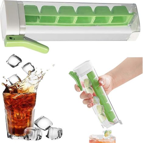 Machine à glaçons à pression bac à glaçons en verre avec poignée produit 6 glaçons carrés (1/4)