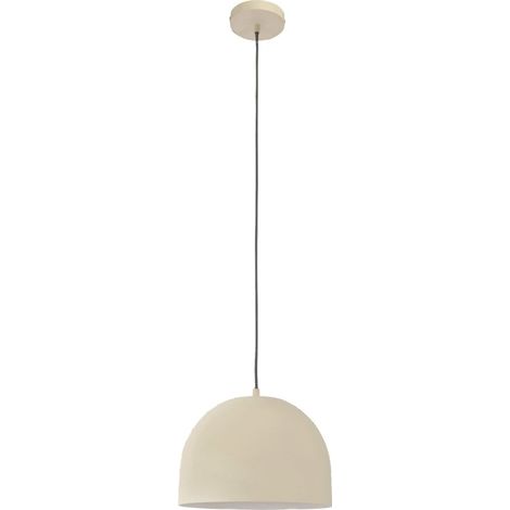 Lampada a sospensione Fres in beige per lampadina E27