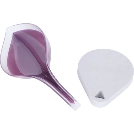 Boîte de Rangement Savon en Forme de Feuille, Porte-Savon Égouttoir Violet pour Salle de Bain et Cuisine (1/5)
