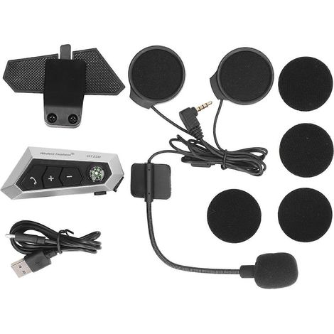 Bluetooth-Headset für Motorradhelme, wasserdicht, automatische Anrufannahme, kabelloser Helmkopfhörer für Motorräder (1/5)