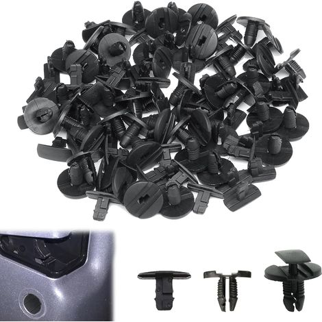 50 Pièces Rivet Plastique Voiture,Clips de Fixation Voiture,pour Berlingo,Fender,Facile à Installer (1/5)