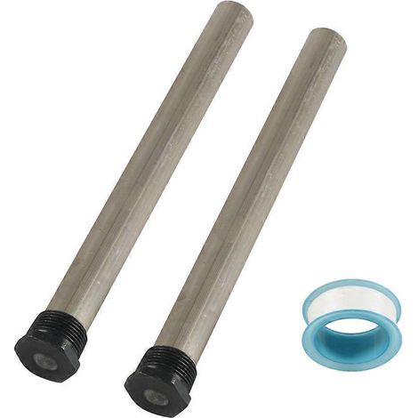 Lot de 2 tiges d'anode en magnésium de rechange pour chauffe-eau de camping, 9,25 x 3/4 pouces (1/5)