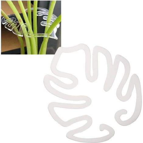 10 Tuteurs de Plantes Transparents en ABS - Outil de Modelage de Feuilles de Monstera (1/4)