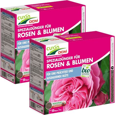 Engrais pour rosiers et fleurs Cuxin, 6 kg, engrais biologique, engrais naturel, engrais écologique