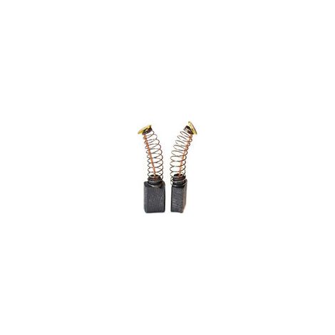 Set aus 2 anpassbaren Kohlen für AEG – Atlas Copco. Abmessungen: 5 x 8 x 10 mm.