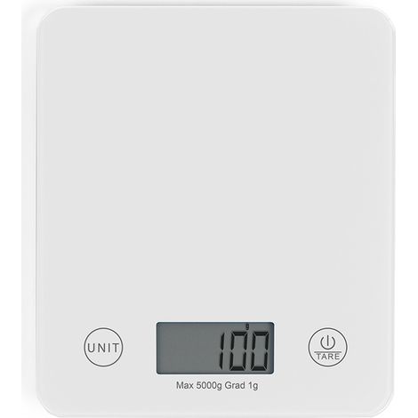 Balance de cuisine électronique Coloris blanche DOM351W - Capacité 5 kg - ml ou g DOM351W (1/4)