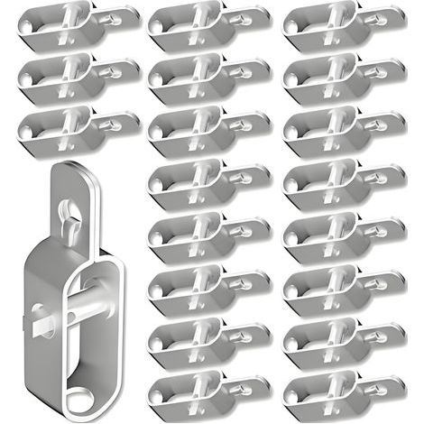 Lot de 20 Tendeur de Clôture Tendeurs à Fil Barbelé Longeur 3 105mm Raidisseur Acier Connecteurs Zingués et Revêtus de  Kit de Tendeur de Corde de Fer WR6 DA219 (1/5)