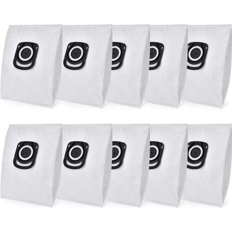 Pack of 10 vacuum cleaner bags for Rowenta Hygiene + ZR200520 ZR2007205, 5 layers of non-woven fabric, excellent dust and pollen filtration RO39xx