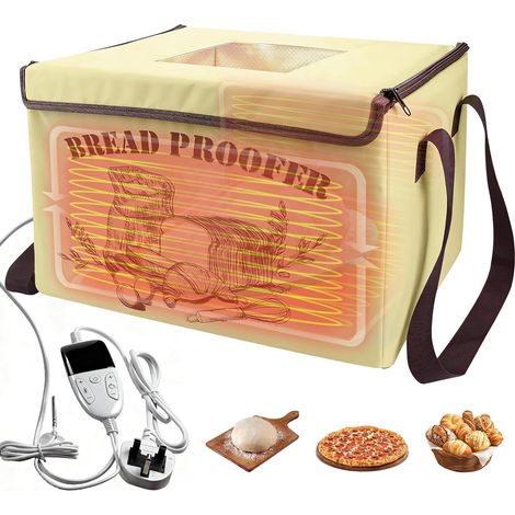 Boîte de fermentation à pain - Armoire de fermentation pliable avec chauffage, capteur NTC, minuterie et température - Armoire de fermentation électrique pour un usage domestique - Pour pain (1/5)