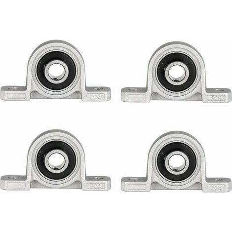 4 Stück Blocklager, 10 mm Kugellager, Stehlager, selbsteinstellende Flanschbohrung, selbstmontierendes Stehlager