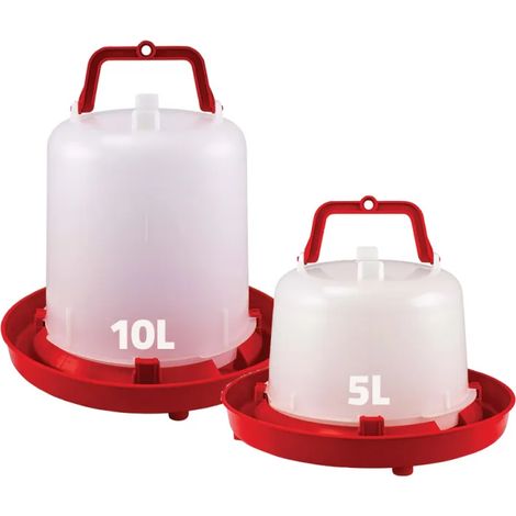 Abreuvoir pour volailles, avec poignée de transport, 10 l 1646700310 (1/5)