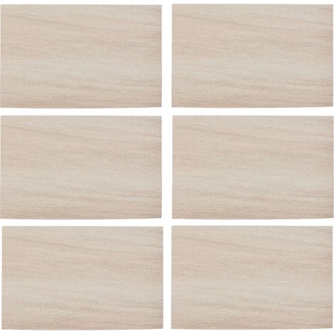 Lot de 6 sets de table effet travertin AUTHENTIQUE (1/4)