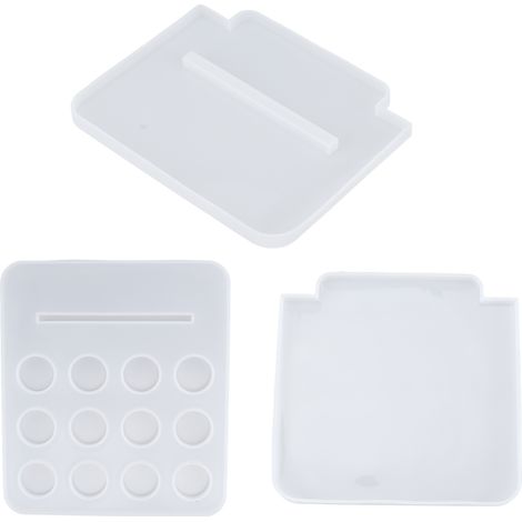 Moules en résine silicone, présentoir, outil de moulage lavable et réutilisable, accessoires de loisirs créatifs (1/5)
