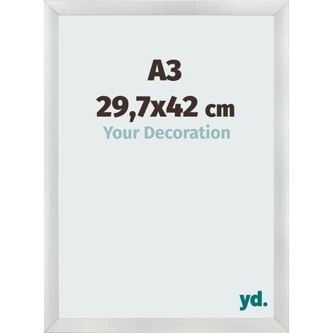 yd. - Cadre photo A3 29.7x42 - Argent Mat - MDF - Pisa (1/5)