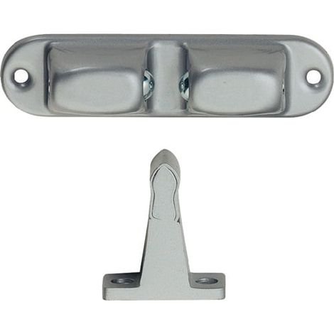 Support de porte de porte 1055.02 Aluminium/acier, finition argentée, Wm.