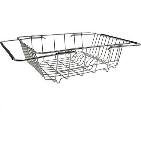 Égouttoir d'évier - Panier réglable en acier inoxydable (1/4)