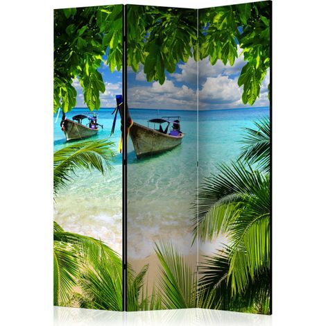 Paravent 3 Volets "Tropical Paradise" 135x172cm (1/2)