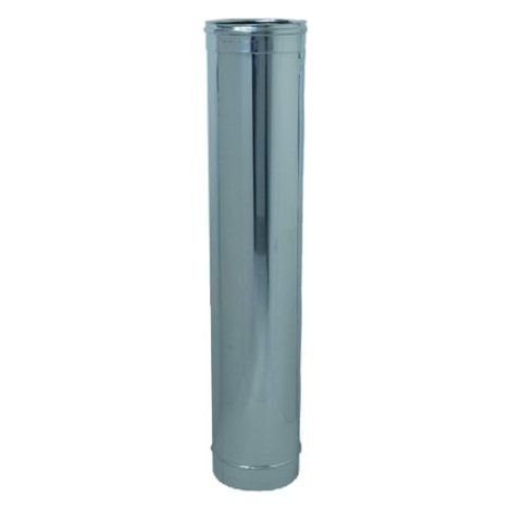 Aile de conduit de poele en acier inoxydable AISI 304 h 1 mt 16 cm conduit de fume'e fourni sans joints