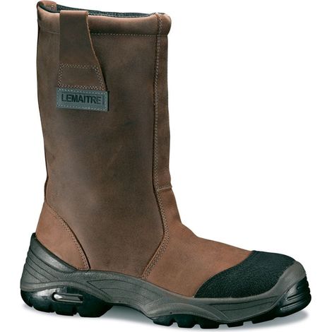 Stivali di sicurezza in pelle Lemaitre Buran S3 CI SRC 100% non metallici Marrone 39