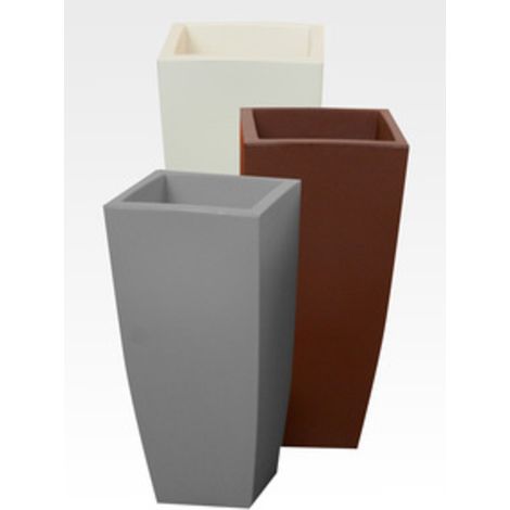 VASO STILO SQUARE 40X40XH90 CM GRIGIO