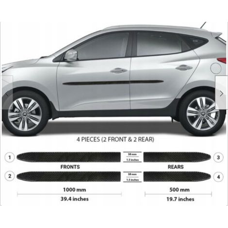 Hyundai ix35 - Molduras laterales negras para las puertas (1/5)