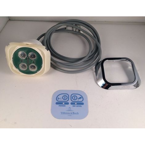 Pannello Comandi Hidro + Disinfezione Vasca (CROMO) Vitaviva - Villeroy e Boch 497964 (1/4)