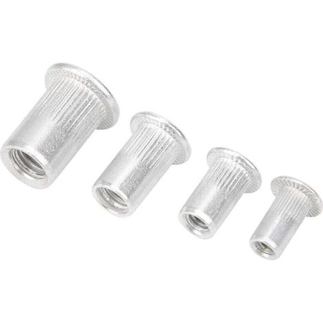 Écrou À Rivet - Aluminium - M3 M4 M5 M6 - Pour Assemblage Électromécanique Et Industriel Léger - 200 Pièces (1/4)