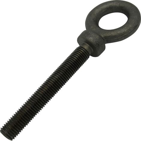 M20 Lifting Eye Bolt - Long Shank Dynamo Self Colour Threaded Eyebolt BS4278 1.25 Ton 20MM (1/5)