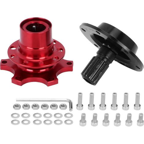 Kit adaptateur universel à 6 trous pour moyeu de volant à dégagement rapide - Outil de réparation automobile (1/4)