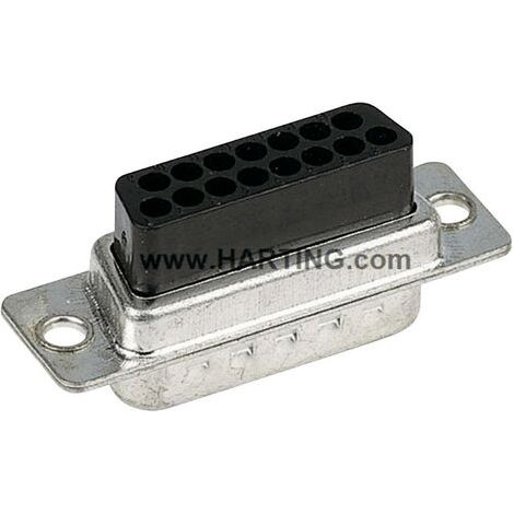 Embase SUB-D femelle 9 pôles HARTING 09670094701 180 ° à sertir 1 pc(s) (1/4)
