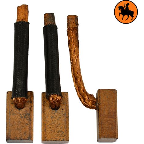 Balais de charbon JASX 82-83 (3) pour Mitsubishi Démarreur 7x10x17mm (1/3)