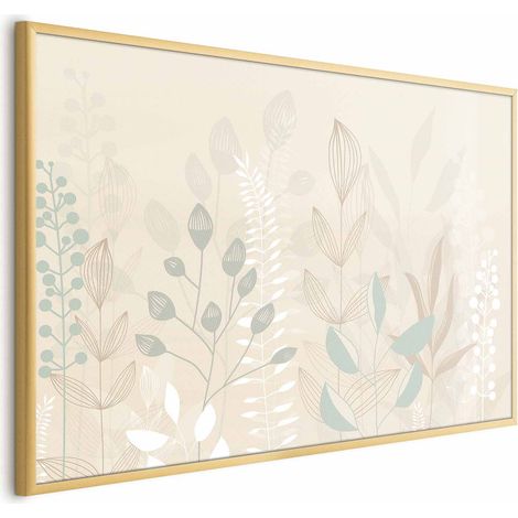 Poster - Pastellbeige Lichtung (1/4)