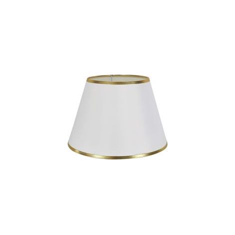 Lampe de Table Moderne 12" - Abat-jour en Fer avec Détail Doré, Design Élégant pour Chambre ou Salon