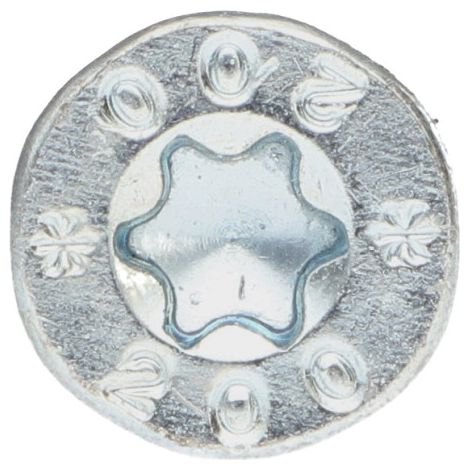 Vis charpente TEKOR Tête fraisée Cranté TORX T40 8X400 Filetée sur 80 Pointe antifendage type 17 Acier zingué