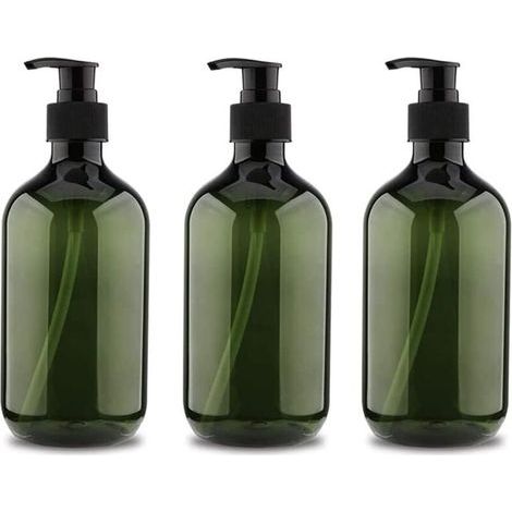 [JAMAIS UTILISÉ] 3Pcs 500ml Flacons Pompes, Bouteille Vide Rechargeable de PompeBouteilles de Pompe à Savon Vides Rechargeables (1/4)