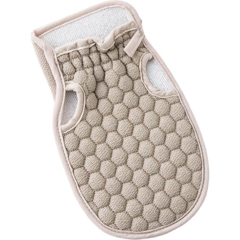 Gant Exfoliant - Fibres Végétales Naturelles - Pour Corps et Douche - Design Sans Doigts - Ouverture Rétractable - 1 Pièce (1/5)
