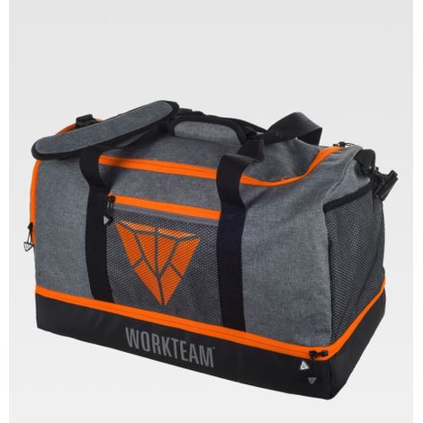 Bolsa de deporte combinada, con capacidad de 50l WFA411 WORKTEAM Gris+Naranja A.V.