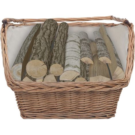 Panier Porte Bûches à anse 61 cm de long Idéal rangement bois de chauffage (1/5)