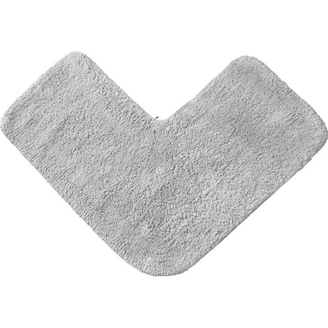 Dieser ultraweiche, hoch saugfähige und rutschfeste Mikrofaser-Eckteppich fürs Badezimmer mit den Maßen 80 x 80 cm ist die ideale Wahl für Badezimmerböden. (1/5)