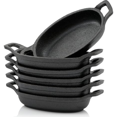 BBQ-Toro Servierpfännchen Set (6-er Pack)  Gusseisen Grillpfannen