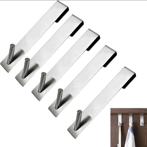 5er-Set Haken für Handtuchhalter in Glasduschen – Haken für Glasduschtüren